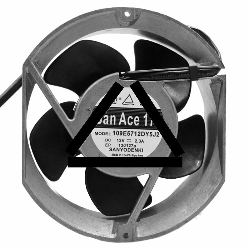 Sanyo Denki 109E5712DY5J2 DC 12V 2.3A 2 Wires / 3 Wires Cooling Fan