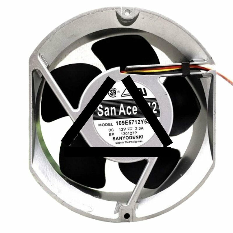 Sanyo Denki 109E5712Y5J04 DC 12V 2.3A 17251 Axial Cooling Fan