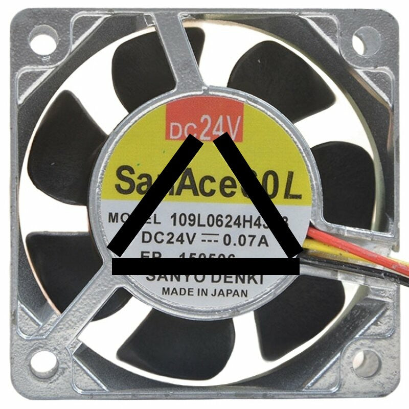 Sanyo Denki 109L0624H4J03 DC 24V 0.07A 6025 Axial Cooling Fan