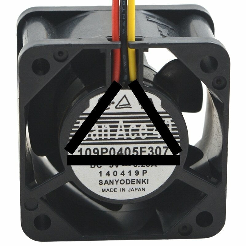 Sanyo Denki 109P0405F307 DC 5V 0.28A 3 Wires Axial Cooling Fan