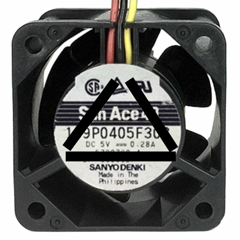 Sanyo Denki 109P0405F308 DC 5V 0.28A 3 Wires Axial Cooling Fan