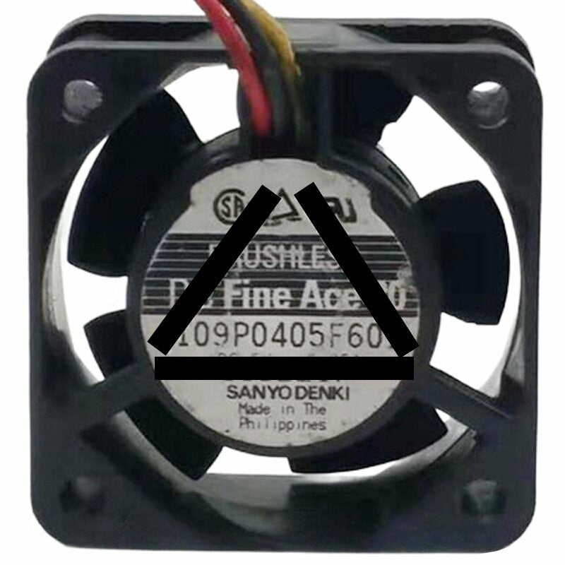 Sanyo Denki 109P0405F601 DC 5V 0.25A 3 Wires Axial Cooling Fan