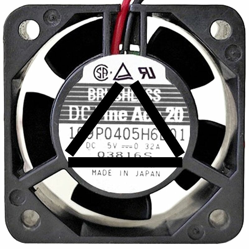 Sanyo Denki 109P0405H6D01 DC 5V 0.32A 3 Wires Axial Cooling Fan
