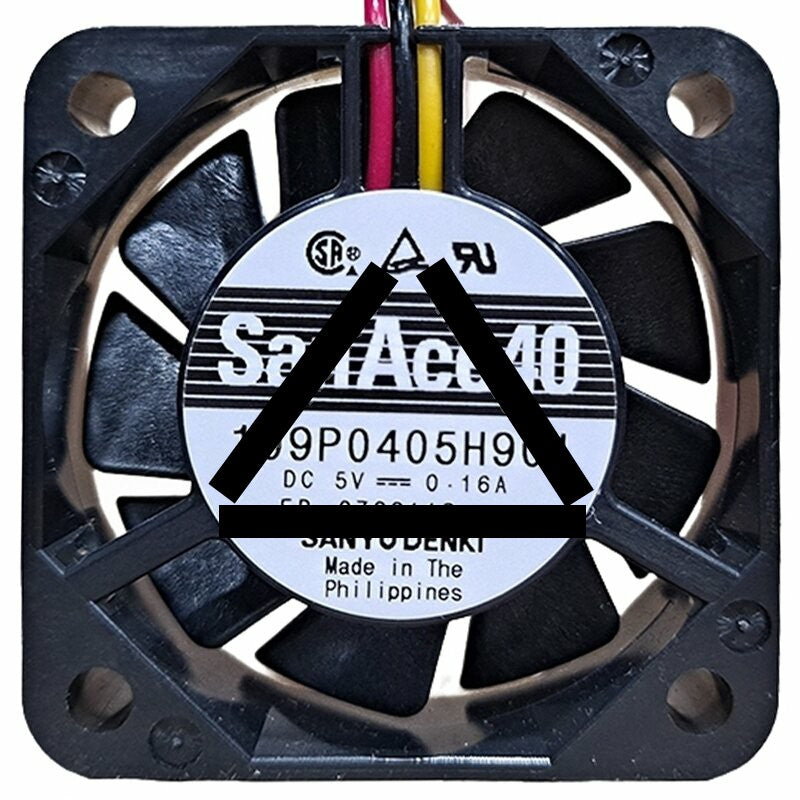 Sanyo Denki 109P0405H901 DC 5V 0.16A 3 Wires Axial Cooling Fan