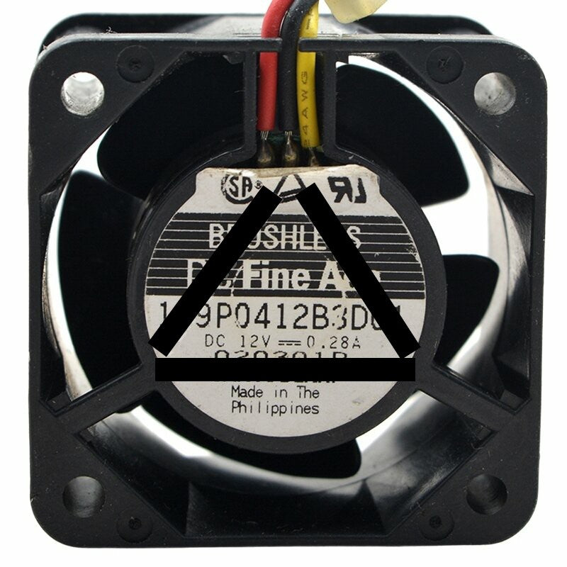 Sanyo Denki 109P0412B3D01 DC 12V 0.28A 4028 Axial Brushless Cooling Fan
