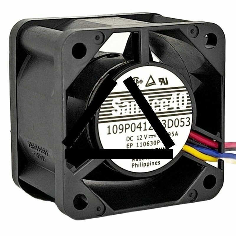Sanyo Denki 109P0412H3D053 DC 12V 0.195A Axial Cooling Fan