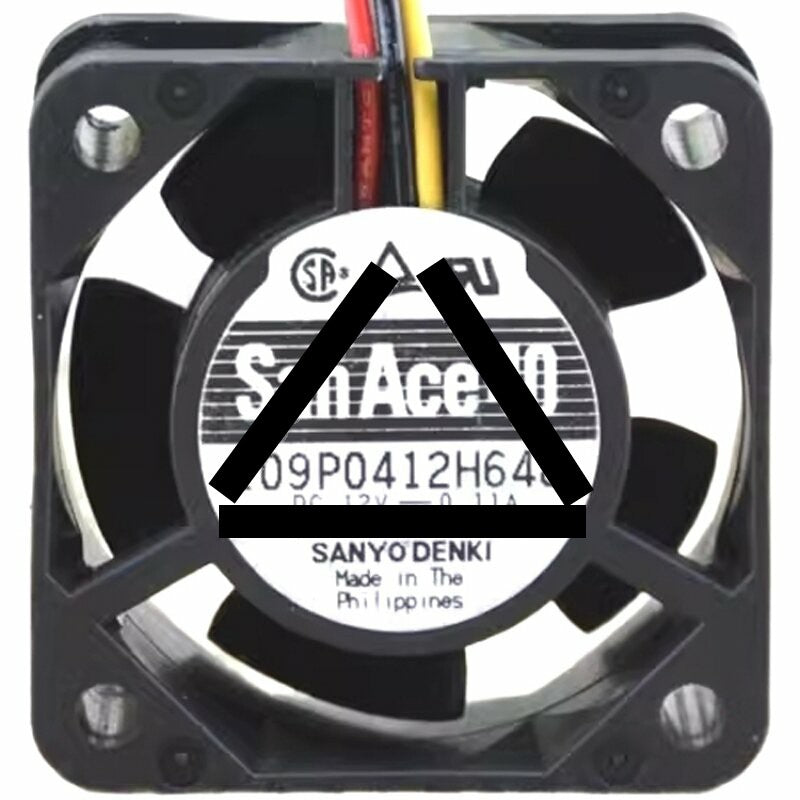 Sanyo Denki 109P0412H648 DC 12V 0.11A 2 Wires / 3 Wires Axial Cooling Fan