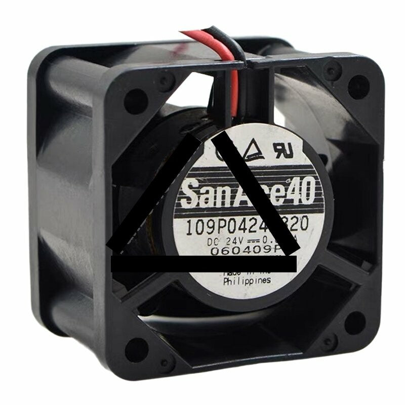 Sanyo Denki 109P0424H320 DC 24V 0.095A 4020 Axial Cooling Fan
