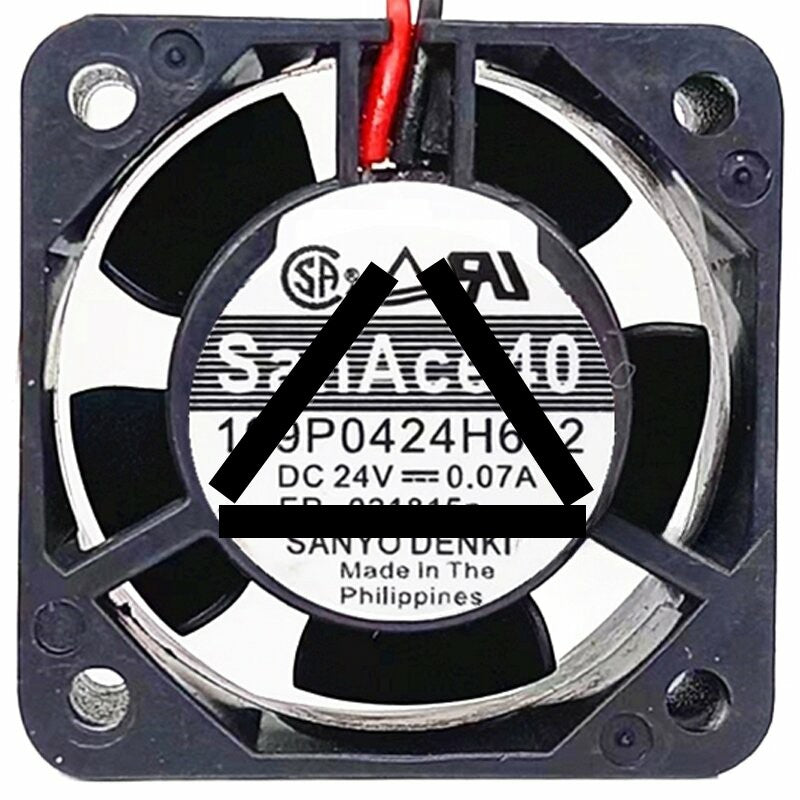 Sanyo Denki 109P0424H602 DC 24V 0.07A 2 / 3 Wires Axial Cooling Fan