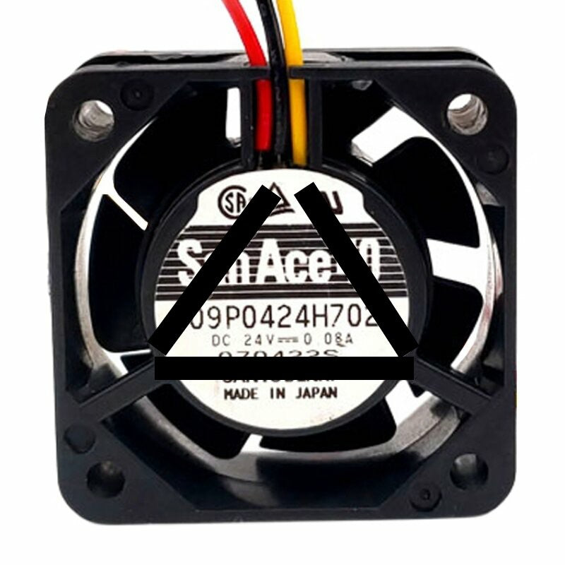 Sanyo Denki 109P0424H702 DC 24V 0.08A 4015 Axial Cooling Fan