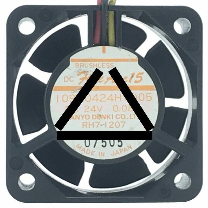 Sanyo Denki 109P0424H7D05 24V 0.08A DC Brushless Axial Cooling Fan
