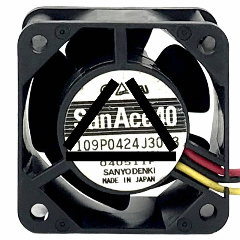 Sanyo Denki 109P0424J3013 DC 24V 0.18A 2 / 3 Wires Axial Cooling Fan