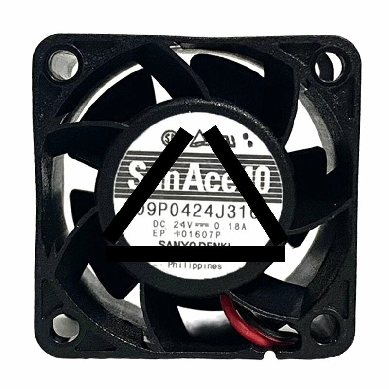 Sanyo Denki 109P0424J3163 DC 24V 0.18A 4028 Axial Cooling Fan