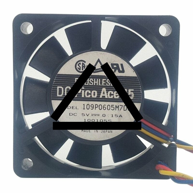 Sanyo Denki 109P0605M7D01 DC 5V 0.15A 6015 Axial Cooling Fan