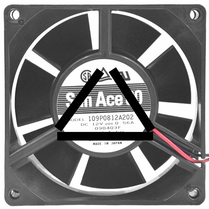 Sanyo Denki 109P0812A202 DC 12V 0.56A 8032 Axial Cooling Fan