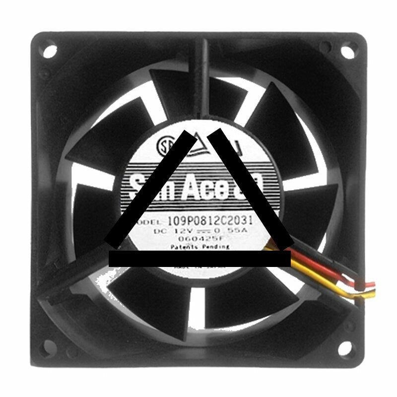 Sanyo Denki 109P0812C2031 DC 12V 0.55A 8032 Axial Cooling Fan
