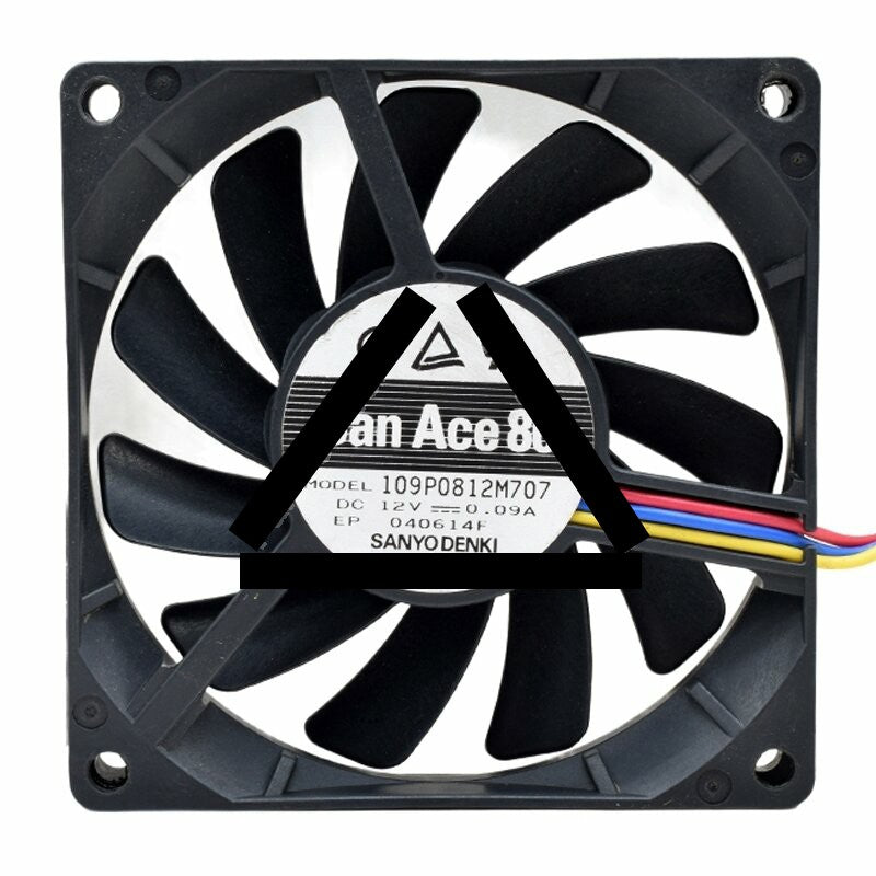Sanyo Denki 109P0812M707 DC 12V 0.09A 8015 Axial Cooling Fan