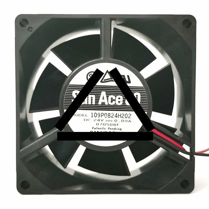 Sanyo Denki 109P0824H202 DC 24V 0.09A 8032 Axial Cooling Fan