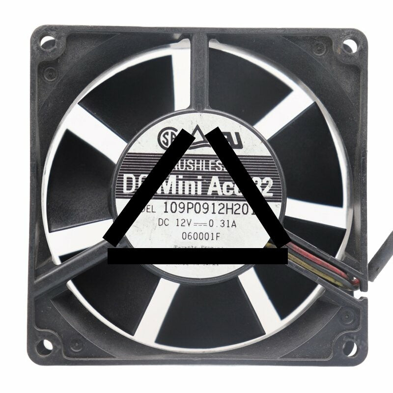 Sanyo Denki 109P0912H2011 DC 12V 0.31A 9032 Axial Brushless Cooling Fan