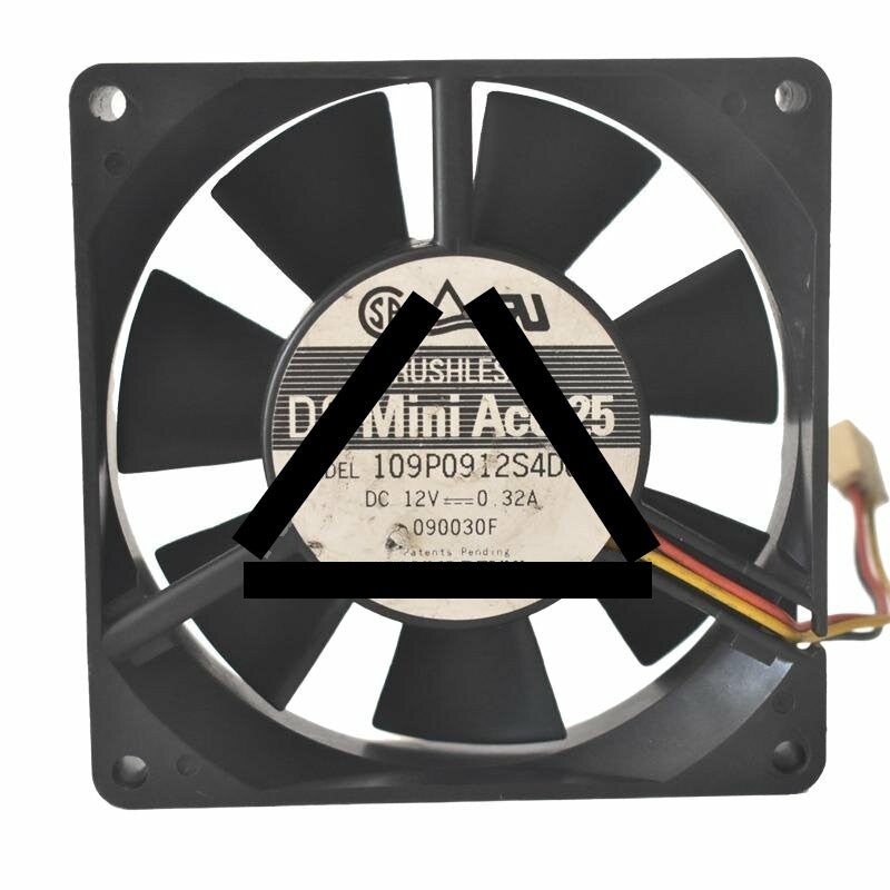 Sanyo Denki 109P0912S4D01 DC 12V 0.32A 9025 Axial Brushless Cooling Fan
