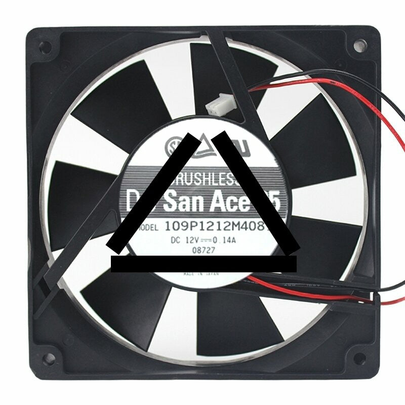 Sanyo Denki 109P1212M4081 DC 12V 0.14A 12025 Axial Brushless Cooling Fan