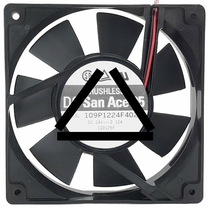 Sanyo Denki 109P1224F402 24V 0.12A 12025 DC Brushless Axial Fan