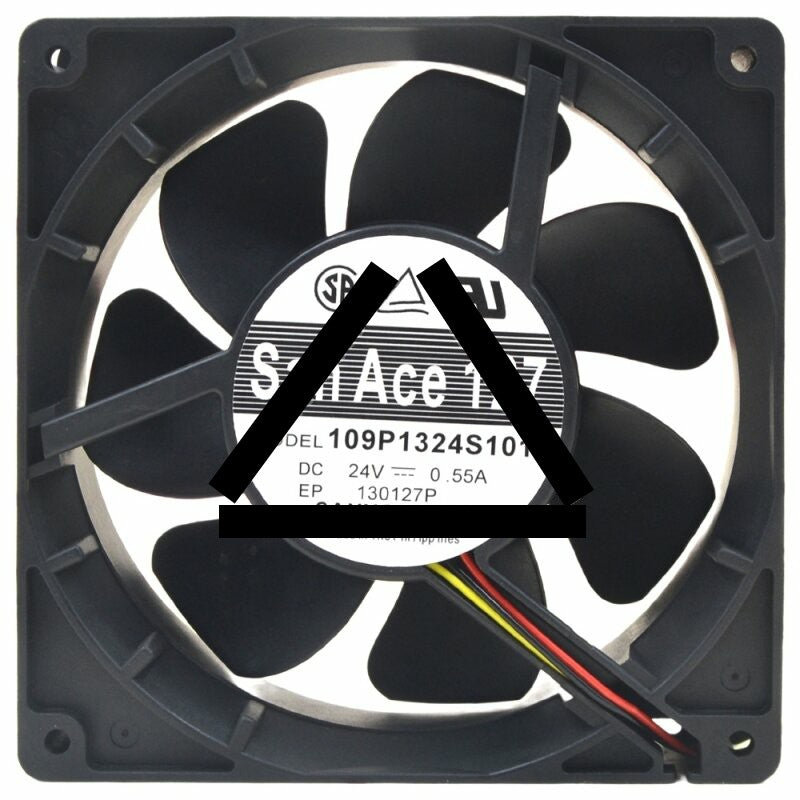 Sanyo Denki 109P1324S1011 DC 24V 0.55A 3 Wires 12738 Axial Cooling Fan