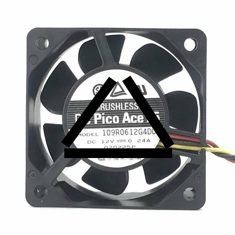 Sanyo Denki 109R0612G4D01 DC 12V 0.24A 2 Wires / 3 Wires Axial Cooling Fan