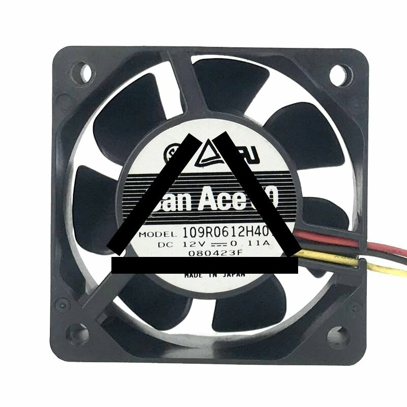 Sanyo Denki 109R0612H401 DC 12V 0.11A 2 Wires / 3 Wires Axial Cooling Fan