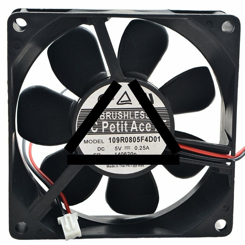 Sanyo Denki 109R0805F4D01 DC 5V 0.25A 8025 Axial Brushless Cooling Fan