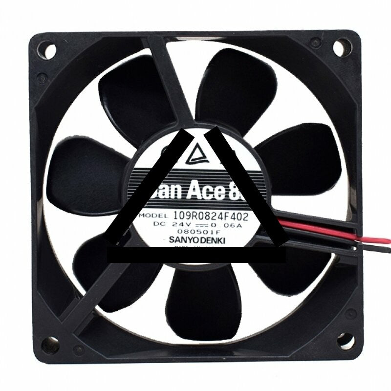 Sanyo Denki 109R0824F402 DC 24V 0.06A 2 Wires Axial Cooling Fan