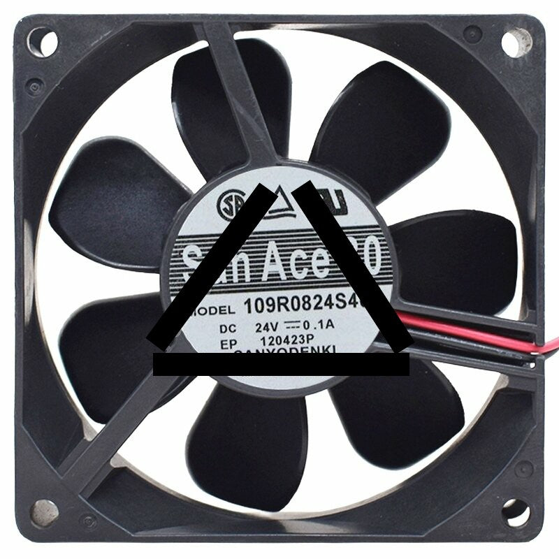 Sanyo Denki 109R0824S402 DC 24V 0.1A 2 / 3 Wires 8025 Axial Fan