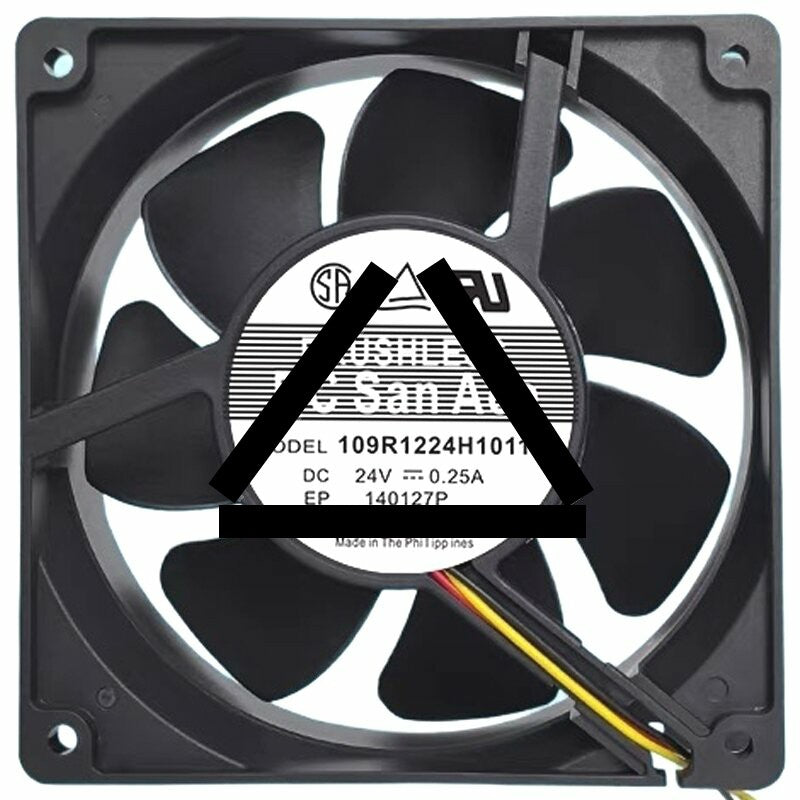 Sanyo Denki 109R1224H1011 DC 24V 0.25A Brushless Axial Cooling Fan