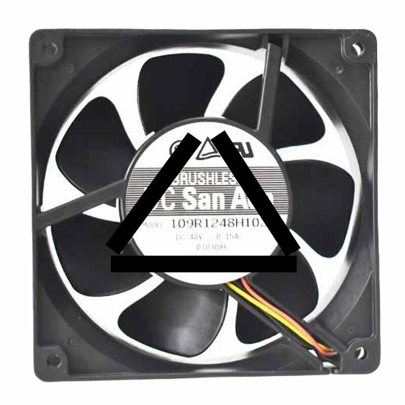 Sanyo Denki 109R1248H1031 DC 48V 0.15A 12038 Axial Brushless Cooling Fan