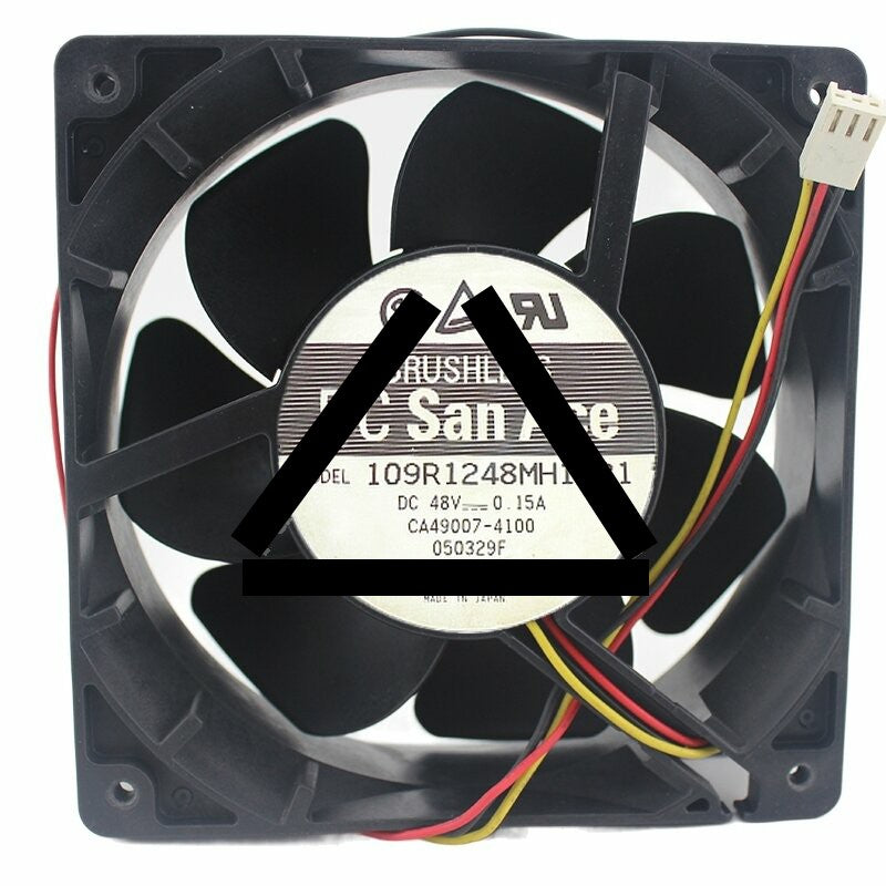 Sanyo Denki 109R1248MH1031 DC 48V 0.15A 12038 Axial Brushless Cooling Fan