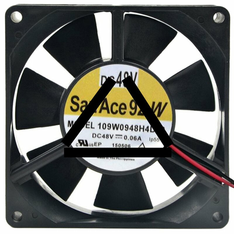 Sanyo Denki 109W0948H4D03 DC 48V 0.06A 9025 IP55 Waterproof Axial Fan