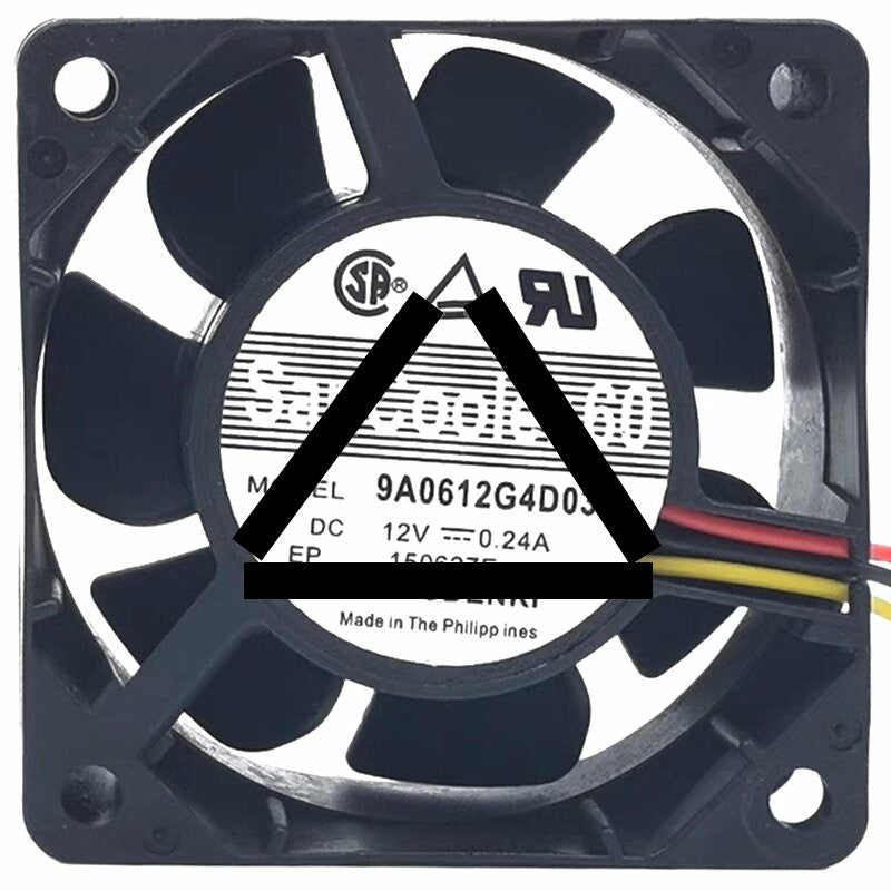 Sanyo Denki 9A0612G4D031 DC 12V 0.24A 2 Wires / 3 Wires Axial Cooling Fan