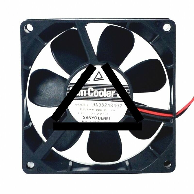 Sanyo Denki 9A0824S402 DC 24V 0.1A 2 Wires / 3 Wires Axial Cooling Fan