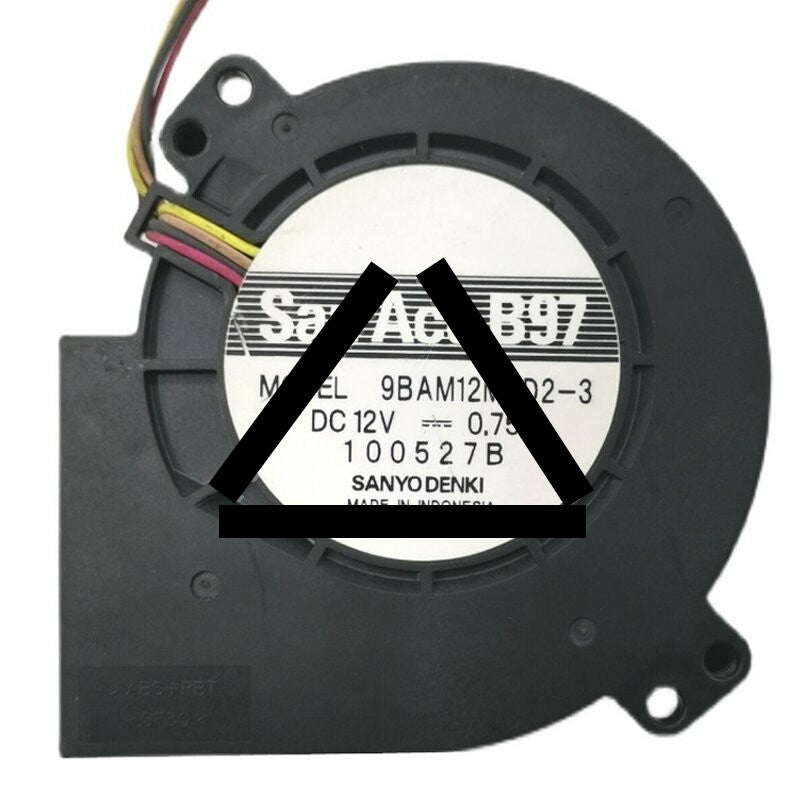 Sanyo Denki 9BAM12MCD2-3 DC 12V 0.75A 9733 Blower Cooling Fan
