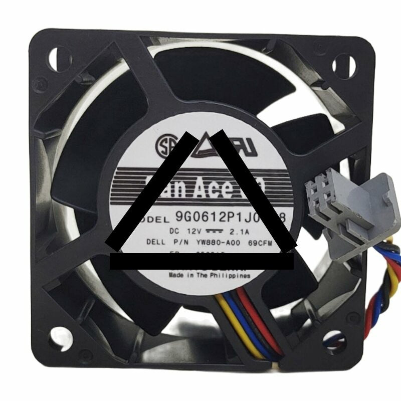 Sanyo Denki 9G0612P1J0318 DC 12V 2.1A 6038 Axial Cooling Fan