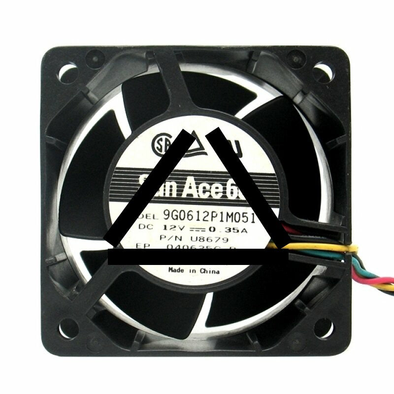 Sanyo Denki 9G0612P1M051 DC 12V 0.35A 2 Wires / 3 Wires / 4 Wires Axial Cooling Fan