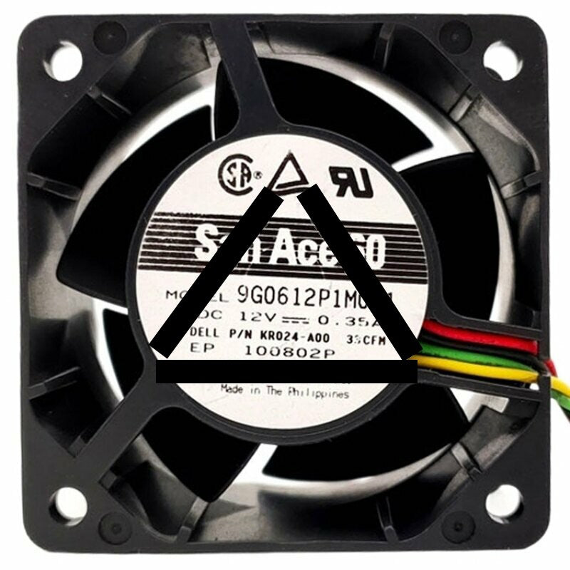 Sanyo Denki 9G0612P1M061 DC 12V 0.35A 2 Wires / 3 Wires / 4 Wires Axial Cooling Fan