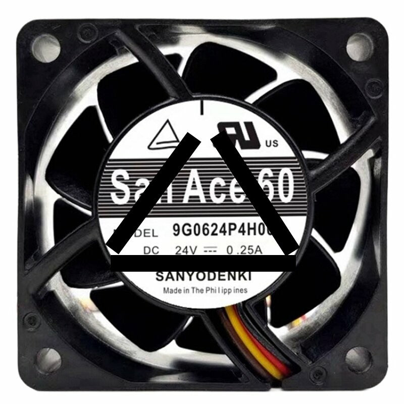 Sanyo Denki 9G0624PH003 DC 24V 0.25A 4 Wires PWM Axial Cooling Fan