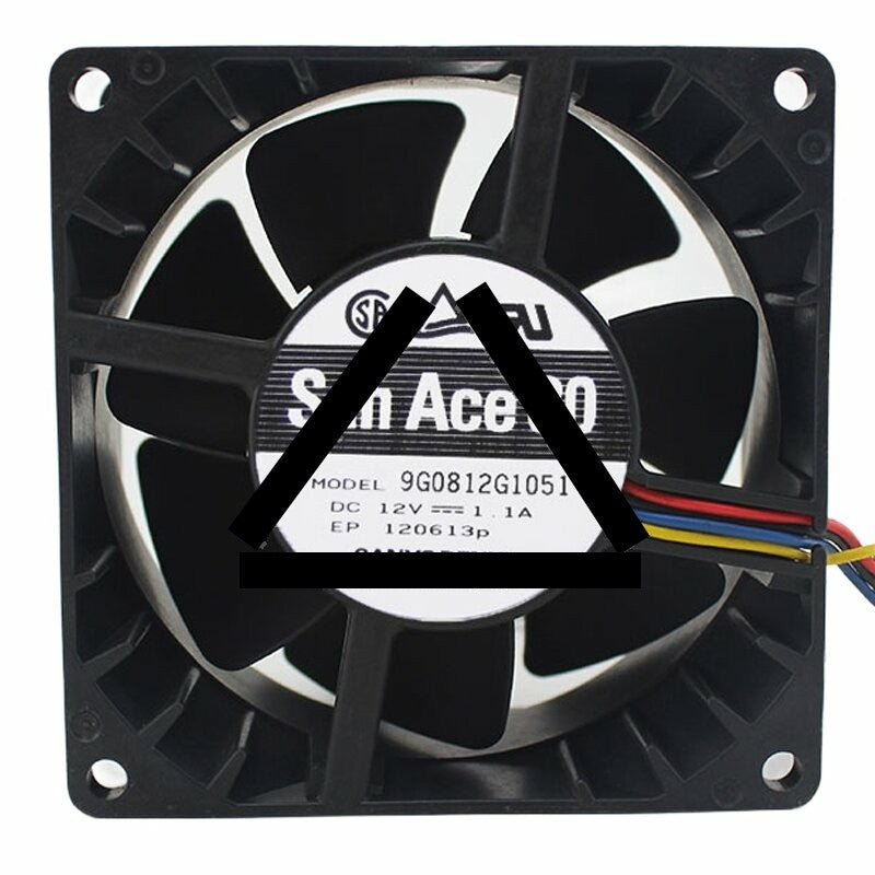 Sanyo Denki 9G0812G1051 DC 12V 1.1A 8038 Axial Cooling Fan