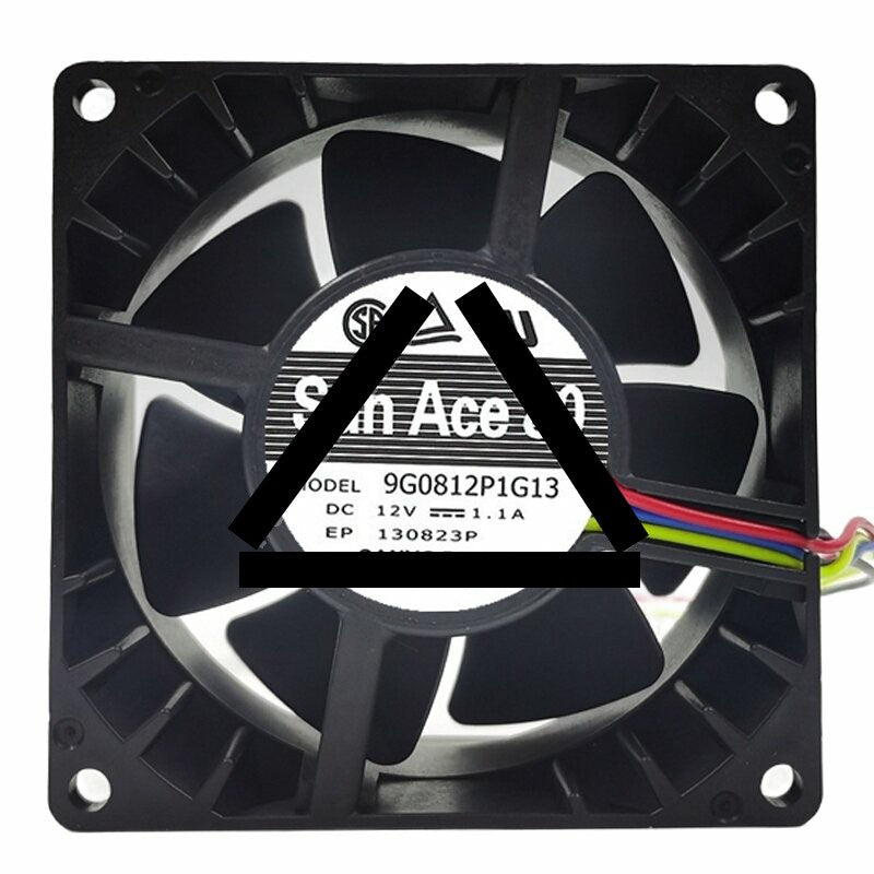Sanyo Denki 9G0812P1G13 DC 12V 1.1A 8038 Axial Cooling Fan
