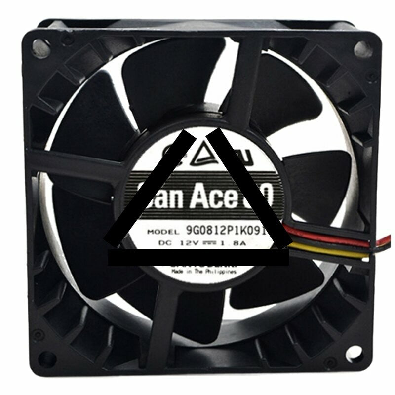 Sanyo Denki 9G0812P1K091 DC 12V 1.8A 8038 Axial Cooling Fan