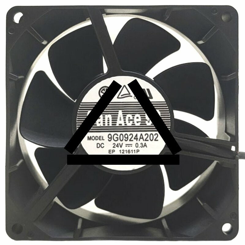 Sanyo Denki 9G0924A202 DC 24V 0.3A 2 Wires 9232 Axial Cooling Fan