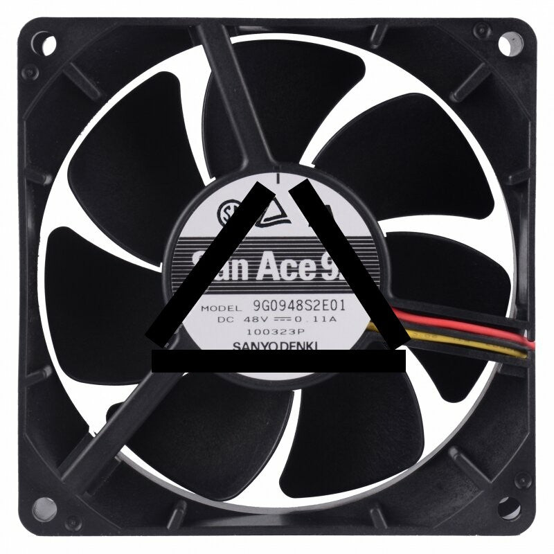 Sanyo Denki 9G0948S2E01 DC 48V 0.11A 3 Wires 9032 Axial Cooling Fan