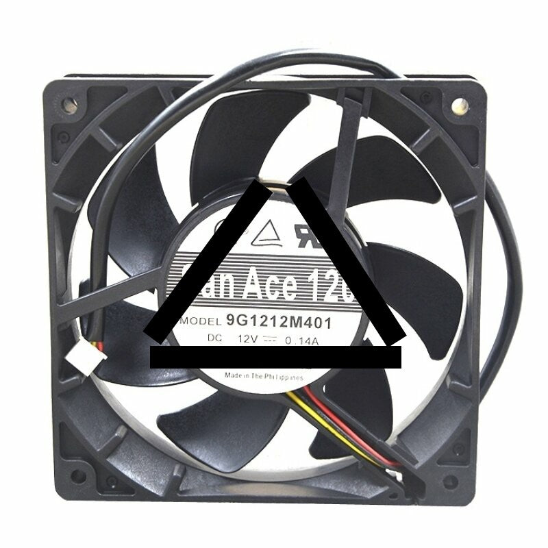 Sanyo Denki 9G1212M401 DC 12V 0.14A 2 Wires / 3 Wires Axial Cooling Fan