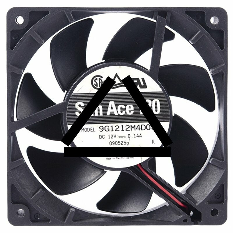Sanyo Denki 9G1212M4D03 DC 12V 0.14A 2 Wires / 3 Wires 12025 Axial Fan